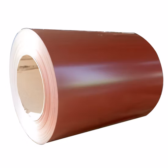 Materiais de construção de alta qualidade 0,12 / 0,08mm laminados a frio revestidos de cor 304 metal inoxidável PPGI cor pré-pintada Bobina de telhado de aço galvanizado